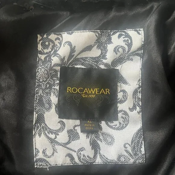 NWOT Rocawear Black Sequin Women’s Puffer Jacket, XL - Picture 10 of 10